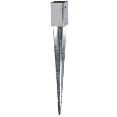 Alberts 208288 Ancre à enfoncer pour poteau en bois rond ou carré galvanisée à chaud 61 x 61 mm longueur totale 750 mm - Publicité Alberts 208288 Ancre à enfoncer pour poteau en bois rond ou carré galvanisée à chaud 61 x 61 mm longueur totale 750 mm - Publicité