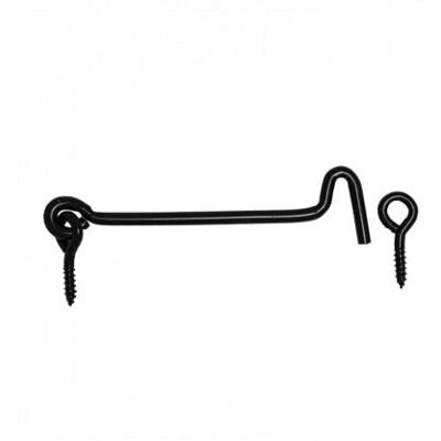 Gedotec Crochet Tempête avec Oeillet à Visser 120 mm 1 Pièce petit serrure crochet de porte Revêtement Noir Crochet fenêtre et cabine Verrouillage porte voyage pour campeurs caravanes - Publicité Gedotec Crochet Tempête avec Oeillet à Visser 120 mm 1 Pièce petit serrure crochet de porte Revêtement Noir Crochet fenêtre et cabine Verrouillage porte voyage pour campeurs caravanes - Publicité