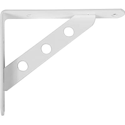 Amig Équerre d'étagère murale Console pour étagère Support étagère en Acier Coleur: Blanc Dimensions: 250 x 195 Poids max.: 330 kg - Publicité Amig Équerre d'étagère murale Console pour étagère Support étagère en Acier Coleur: Blanc Dimensions: 250 x 195 Poids max.: 330 kg - Publicité