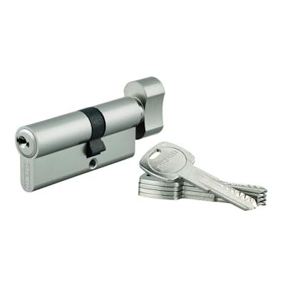 THIRARD Cylindre à Bouton Trafic 6 UNIKEY, 30 x 40 mm, Argent, 5 Clés - Publicité THIRARD Cylindre à Bouton Trafic 6 UNIKEY, 30 x 40 mm, Argent, 5 Clés - Publicité