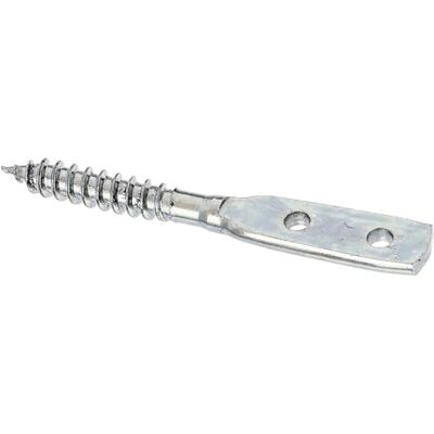 Alberts 843915 Support pour clôture tressée forme de vis à lame électro-galvanisé, passivé à couche épaisse longueur totale 77 mm kit de 25 - Publicité Alberts 843915 Support pour clôture tressée forme de vis à lame électro-galvanisé, passivé à couche épaisse longueur totale 77 mm kit de 25 - Publicité