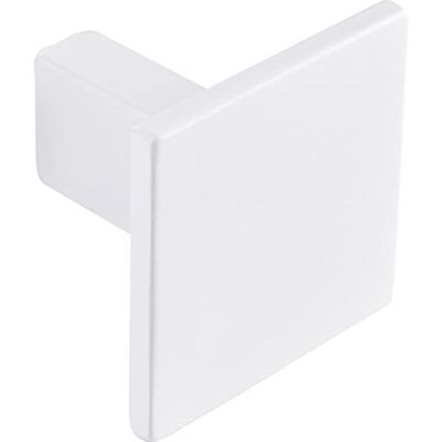 Gedotec Boutons de meuble design en métal massif – Blanc mat 1 pièce de poignée d'armoire moderne Rock Bouton de placard au look classique Bouton design – 28 x 28 mm - Publicité Gedotec Boutons de meuble design en métal massif – Blanc mat 1 pièce de poignée d'armoire moderne Rock Bouton de placard au look classique Bouton design – 28 x 28 mm - Publicité