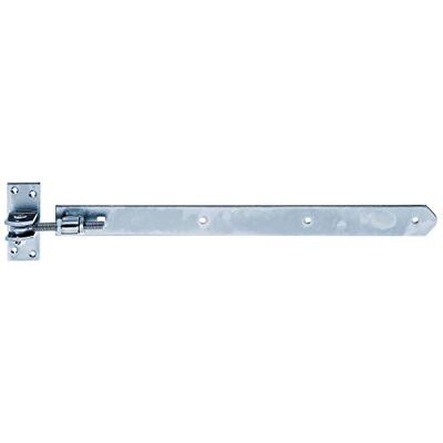 Alberts 318321 Penture droite, bout arrondi, réglable de 30 mm zinguée 460 x 40 mm - Publicité Alberts 318321 Penture droite, bout arrondi, réglable de 30 mm zinguée 460 x 40 mm - Publicité