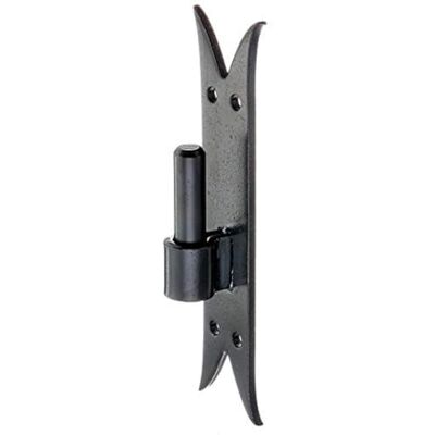 Alberts 306724 Gond sur platine crochet DI, bout queue de carpe laquée noire cote axe Ø16 mm platine 205 x 45 mm - Publicité Alberts 306724 Gond sur platine crochet DI, bout queue de carpe laquée noire cote axe Ø16 mm platine 205 x 45 mm - Publicité