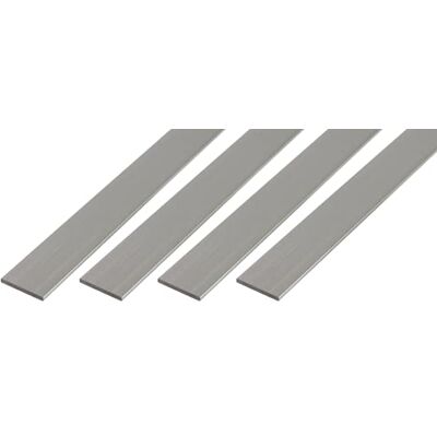 Alberts GAH- 498221 473709 Lot de 4 profilés plats en aluminium de qualité supérieure Longueur 1 m Largeur 30 mm - Publicité Alberts GAH- 498221 473709 Lot de 4 profilés plats en aluminium de qualité supérieure Longueur 1 m Largeur 30 mm - Publicité