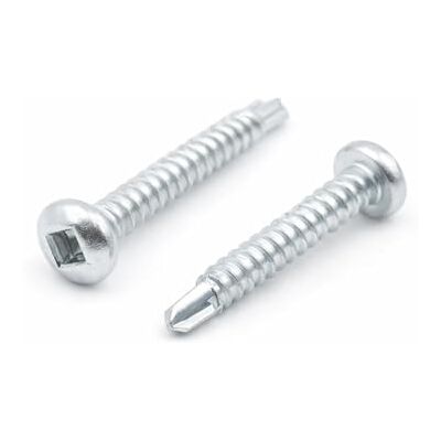 Design61 Lot de 200 vis autoforeuses à tête demi-ronde à carré intérieur 3,5 x 9,5 mm, en acier trempé, galvanisé, résistantes à la rouille, pour bois et construction en métal, auto-taraudeuses SQ1 - Publicité Design61 Lot de 200 vis autoforeuses à tête demi-ronde à carré intérieur 3,5 x 9,5 mm, en acier trempé, galvanisé, résistantes à la rouille, pour bois et construction en métal, auto-taraudeuses SQ1 - Publicité