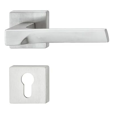 Gedotec Poignée de porte en métal 1 pièce de garniture de rosace carrée avec matériel de fixation LDH 3205 Poignée de porte chromée mate Ferrure de porte pour toutes les portes Cichlid – - Publicité Gedotec Poignée de porte en métal 1 pièce de garniture de rosace carrée avec matériel de fixation LDH 3205 Poignée de porte chromée mate Ferrure de porte pour toutes les portes Cichlid – - Publicité