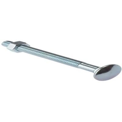 Merriway Bulk Hardware Bh04832 M8 x 100 mm (10,2 cm) Coach Boulon et écrou ZP – Lot de 10 - Publicité Merriway Bulk Hardware Bh04832 M8 x 100 mm (10,2 cm) Coach Boulon et écrou ZP – Lot de 10 - Publicité