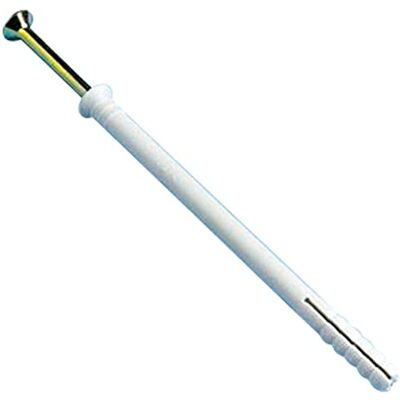 Merriway Bulk Hardware BH05917 Lot de 20 vis avec chevilles en nylon M6 70 mm, blanc, BH05919 - Publicité Merriway Bulk Hardware BH05917 Lot de 20 vis avec chevilles en nylon M6 70 mm, blanc, BH05919 - Publicité