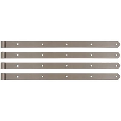 Alberts 821326 DURAVIS®Penture droite, bout arrondi en beige perle, à couche duplex RAL 1035 gond Ø 16 mm taille 800 x 45 mm kit de 4 - Publicité Alberts 821326 DURAVIS®Penture droite, bout arrondi en beige perle, à couche duplex RAL 1035 gond Ø 16 mm taille 800 x 45 mm kit de 4 - Publicité