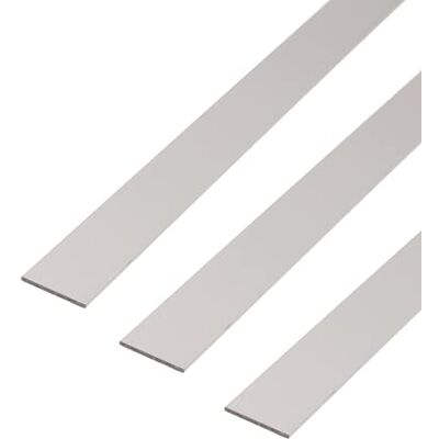 Alberts GAH- 497705 471729 Lot de 3 barres plates argentées anodisées 1000 x 50 x 3 mm - Publicité Alberts GAH- 497705 471729 Lot de 3 barres plates argentées anodisées 1000 x 50 x 3 mm - Publicité
