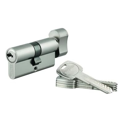 THIRARD Cylindre de Serrure à Bouton Trafic 6 UNIKEY Laiton Haute Sécurité Anti-Arrachement, Anti-Perçage, Anti-Crochetage Carte Propriété 30B x 30 mm Gris 5 Clés Réversibles - Publicité THIRARD Cylindre de Serrure à Bouton Trafic 6 UNIKEY Laiton Haute Sécurité Anti-Arrachement, Anti-Perçage, Anti-Crochetage Carte Propriété 30B x 30 mm Gris 5 Clés Réversibles - Publicité