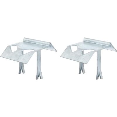 Alberts 210946 Butée d'arrêt à enfoncer ou à sceller galvanisée à chaud 125 x 47 mm Set de 2 pièces - Publicité Alberts 210946 Butée d'arrêt à enfoncer ou à sceller galvanisée à chaud 125 x 47 mm Set de 2 pièces - Publicité