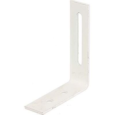 Alberts 847630 Équerre réglable avec trou oblong plastifiée, en blanc 65 x 80 x 20 mm kit de 50 - Publicité Alberts 847630 Équerre réglable avec trou oblong plastifiée, en blanc 65 x 80 x 20 mm kit de 50 - Publicité