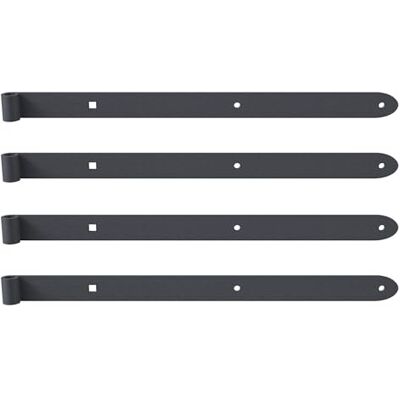 Alberts 839208 Penture Ovado galvanisée, plastifiée, en gris graphite gond Ø 16 mm taille 600 x 40 mm kit de 4 - Publicité Alberts 839208 Penture Ovado galvanisée, plastifiée, en gris graphite gond Ø 16 mm taille 600 x 40 mm kit de 4 - Publicité