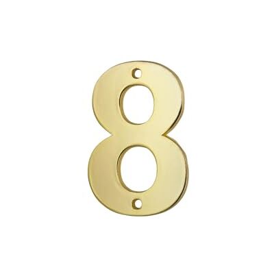 THIRARD - Targa Numero civico 8 - 51 mm height - address plaque - Publicité THIRARD - Targa Numero civico 8 - 51 mm height - address plaque - Publicité