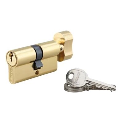 Thirard - Cylindre bouton - 30x30mm - laitonné - Lock cylinder - Publicité Thirard - Cylindre bouton - 30x30mm - laitonné - Lock cylinder - Publicité