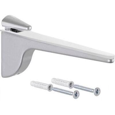 Gedotec Design Support d'étagère Argent mat 1 pièce support d'étagère charge lourde PINOCCHIO étagère murale en métal support de tablette jusqu'à 50 kg support d'étagère - Publicité Gedotec Design Support d'étagère Argent mat 1 pièce support d'étagère charge lourde PINOCCHIO étagère murale en métal support de tablette jusqu'à 50 kg support d'étagère - Publicité