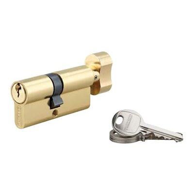 THIRARD Cylindre de serrure à bouton, 40B x 30 mm, Laiton, 3 clés incluses - Publicité THIRARD Cylindre de serrure à bouton, 40B x 30 mm, Laiton, 3 clés incluses - Publicité