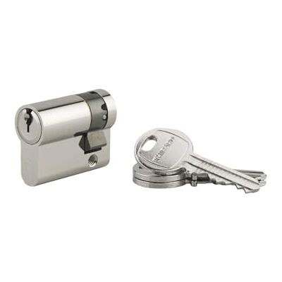 THIRARD Cylindre de Serrure à Bouton HG5 Laiton Sécurité Renforcée Anti-Arrachement Mécanisme à 5 Goupilles 30B x 30 mm Gris Livré avec 3 Clés En Acier Nickelé - Publicité THIRARD Cylindre de Serrure à Bouton HG5 Laiton Sécurité Renforcée Anti-Arrachement Mécanisme à 5 Goupilles 30B x 30 mm Gris Livré avec 3 Clés En Acier Nickelé - Publicité