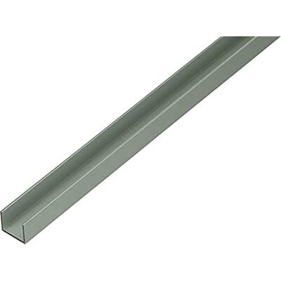 Alberts 485603 Profilé en U spécialement pour panneaux agglomérés de 16 mm aluminium, anodisé, couleur argent 1000 x 19 x 15 mm - Publicité Alberts 485603 Profilé en U spécialement pour panneaux agglomérés de 16 mm aluminium, anodisé, couleur argent 1000 x 19 x 15 mm - Publicité