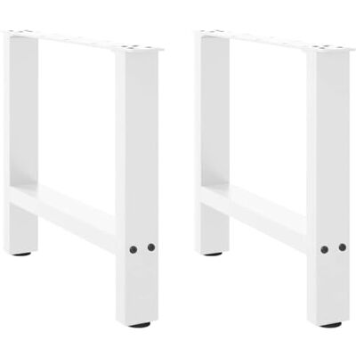 Pieds de table basse en acier blanc 50x(42-43) cm - Pieds de table - Publicité Pieds de table basse en acier blanc 50x(42-43) cm - Pieds de table - Publicité
