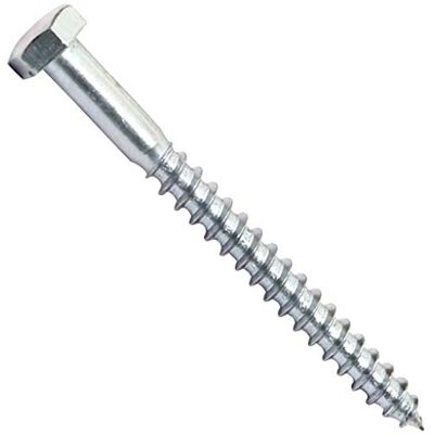AERZETIX Lot de 50 Tirefond Vis à Bois M8x90mm à Tête Hexagonale 6 Pans DIN571 en Acier Zingué Assemblage Fixation Charpente Ossature Contreplaqués Agglomérés - Publicité AERZETIX Lot de 50 Tirefond Vis à Bois M8x90mm à Tête Hexagonale 6 Pans DIN571 en Acier Zingué Assemblage Fixation Charpente Ossature Contreplaqués Agglomérés - Publicité