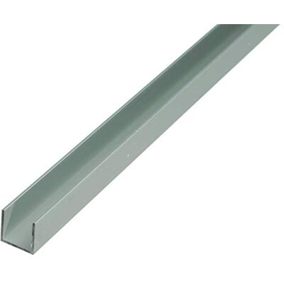 Alberts 473884 Profilé en U aluminium, anodisé, couleur argent 1000 x 8,6 x 12 mm - Publicité Alberts 473884 Profilé en U aluminium, anodisé, couleur argent 1000 x 8,6 x 12 mm - Publicité
