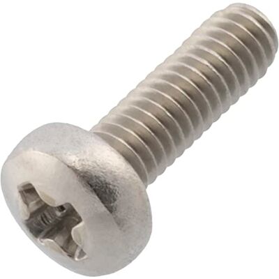 AERZETIX C59739 Lot de 20 Vis à métaux à tête cylindrique M2.5x8 mm à empreinte PH1 boulon d'assemblage DIN 7985 en acier inoxydable A2 couleur argent - Publicité AERZETIX C59739 Lot de 20 Vis à métaux à tête cylindrique M2.5x8 mm à empreinte PH1 boulon d'assemblage DIN 7985 en acier inoxydable A2 couleur argent - Publicité