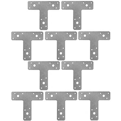 Gedotec Lot de 10 connecteurs d'angle en T robustes 150 x 127 x 38 mm Angle de type T pour connecter trois éléments Angle de meuble plat d'angle en métal Angle de montage : 90 ° - Publicité Gedotec Lot de 10 connecteurs d'angle en T robustes 150 x 127 x 38 mm Angle de type T pour connecter trois éléments Angle de meuble plat d'angle en métal Angle de montage : 90 ° - Publicité