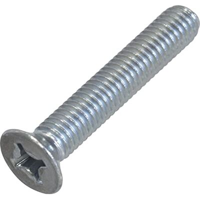 AERZETIX C58385 Lot de 20 Vis à tête fraisées M6x35 mm à empreinte PH à filetage métrique standard pour boulon d'assemblage DIN 965 en acier zingué couleur argent - Publicité AERZETIX C58385 Lot de 20 Vis à tête fraisées M6x35 mm à empreinte PH à filetage métrique standard pour boulon d'assemblage DIN 965 en acier zingué couleur argent - Publicité
