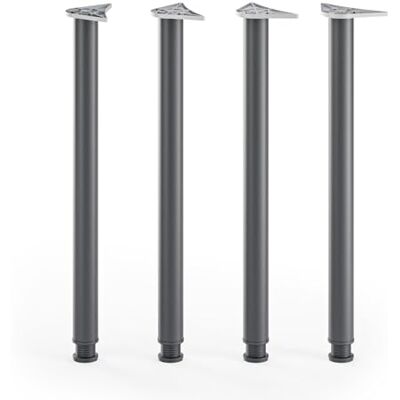 ATM Lot de 4 Pieds de Table 110cm Pieds de Bar Réglables en Hauteur Métal Pieds de Meubles Ø 60mm pour Comptoir Mange-Debout Table de Bistrot Support Rond Noir - Publicité ATM Lot de 4 Pieds de Table 110cm Pieds de Bar Réglables en Hauteur Métal Pieds de Meubles Ø 60mm pour Comptoir Mange-Debout Table de Bistrot Support Rond Noir - Publicité