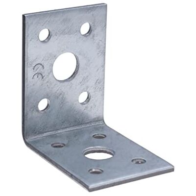 Keple Equerre Assemblage Supports d'angle 90 Angle Connecteur Robuste en acier Fixation de support en forme de L 90x90x65x2mm Zinc Fini pour Armoires en bois Support d'étagère de Meubles (Lot de 5) - Publicité Keple Equerre Assemblage Supports d'angle 90 Angle Connecteur Robuste en acier Fixation de support en forme de L 90x90x65x2mm Zinc Fini pour Armoires en bois Support d'étagère de Meubles (Lot de 5) - Publicité