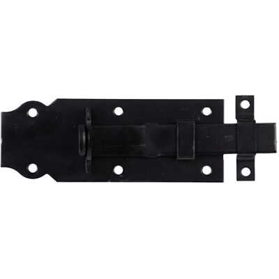 Alberts 869687 Verrou de serrure galvanisé noir plastifié droit avec Gâche 120 mm Set de 10 pièces - Publicité Alberts 869687 Verrou de serrure galvanisé noir plastifié droit avec Gâche 120 mm Set de 10 pièces - Publicité