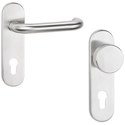 Gedotec Poignee de Porte FS ALPHA 1801 72 mm 1 Kit PZ Poignée protection paumelles Acier Inoxydable Mat Bouton plaque courte coupe-feu Cylindre Profilé PROTECTION INCENDIE DIN 18273 - Publicité Gedotec Poignee de Porte FS ALPHA 1801 72 mm 1 Kit PZ Poignée protection paumelles Acier Inoxydable Mat Bouton plaque courte coupe-feu Cylindre Profilé PROTECTION INCENDIE DIN 18273 - Publicité