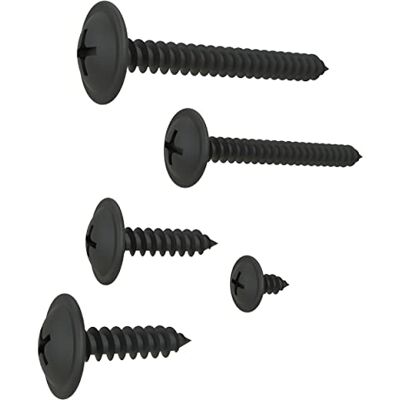 AUPROTEC Vis à Tôle cruciforme tête bombée plate avec rondelle galvanisé noir: 4,8 x 22 mm, 10 pièces - Publicité AUPROTEC Vis à Tôle cruciforme tête bombée plate avec rondelle galvanisé noir: 4,8 x 22 mm, 10 pièces - Publicité