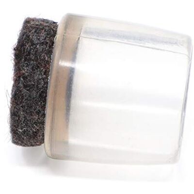 Adsamm ® / 16 x Embouts extérieur avec feutre / transparent / Ø 13 14 mm / rond / robuste glisseur à fixer sur tout les jambes rondes des meubles / pour zones sèches et humides - Publicité Adsamm ® / 16 x Embouts extérieur avec feutre / transparent / Ø 13 14 mm / rond / robuste glisseur à fixer sur tout les jambes rondes des meubles / pour zones sèches et humides - Publicité