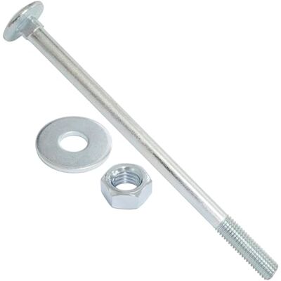 AERZETIX Ensemble de 5 boulons carrossiers M12x200mm / rondelles et écrous M12 / en acier zingué/pour fixation et assemblage - Publicité AERZETIX Ensemble de 5 boulons carrossiers M12x200mm / rondelles et écrous M12 / en acier zingué/pour fixation et assemblage - Publicité