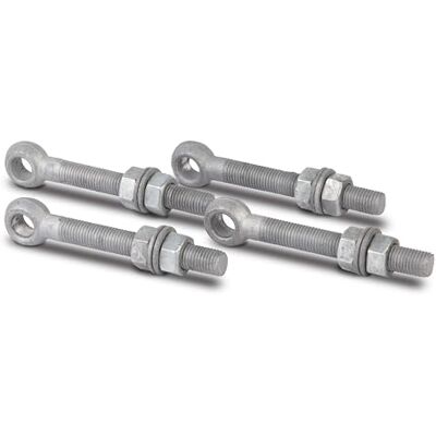 Alberts GAH- 410919 417260 Lot de 4 vis à œil avec accessoires – Compatible avec charnières de portail – Galvanisé à chaud – Filetage M16 – Longueur 130 mm - Publicité Alberts GAH- 410919 417260 Lot de 4 vis à œil avec accessoires – Compatible avec charnières de portail – Galvanisé à chaud – Filetage M16 – Longueur 130 mm - Publicité