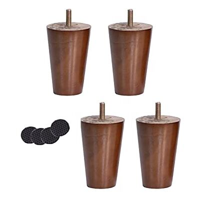 Zlovne Pieds de Canapé,4 Pcs Pied de Meuble Coniques en Bois Massif de Noyer,avec des Boulons À Vis M8,Pieds de Table Sans Formaldéhyde,pour Fauteuil (8cm/3.15in,vertical) - Publicité Zlovne Pieds de Canapé,4 Pcs Pied de Meuble Coniques en Bois Massif de Noyer,avec des Boulons À Vis M8,Pieds de Table Sans Formaldéhyde,pour Fauteuil (8cm/3.15in,vertical) - Publicité