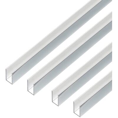 Alberts 499334 Lot de 4 profilés en U Aluminium chromé 1000 x 10 x 10 mm - Publicité Alberts 499334 Lot de 4 profilés en U Aluminium chromé 1000 x 10 x 10 mm - Publicité