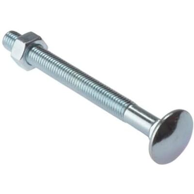 Merriway Bulk Hardware Bh04825 M6 x 75 mm (7,6 cm). Boulon de carrosserie et écrou ZP Pack de 25 - Publicité Merriway Bulk Hardware Bh04825 M6 x 75 mm (7,6 cm). Boulon de carrosserie et écrou ZP Pack de 25 - Publicité