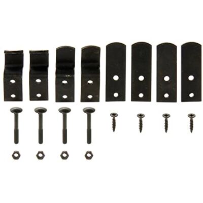 Alberts 309282 Set d'accessoires pour la barre de sécurité pour volets battants en acier carré galvanisé noir - Publicité Alberts 309282 Set d'accessoires pour la barre de sécurité pour volets battants en acier carré galvanisé noir - Publicité