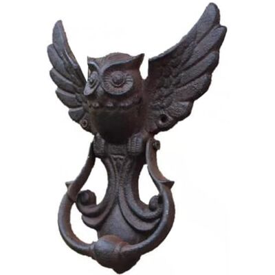 Tsudoku Heurtoir de Porte en Fonte de Hibou, Poignée de Porte Antique, Poignée de Porte de Cour - Publicité Tsudoku Heurtoir de Porte en Fonte de Hibou, Poignée de Porte Antique, Poignée de Porte de Cour - Publicité