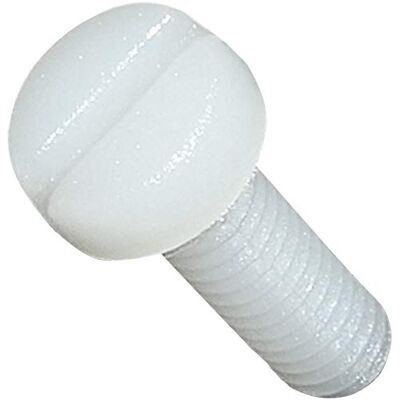 AERZETIX C45311 Lot de 10 Vis en Polyamide/Nylon M4x12 Filetage Métrique à Tête Cylindrique/Fendue/Plate/Ronde Isolante Bricolage Rénovation DIN 84 - Publicité AERZETIX C45311 Lot de 10 Vis en Polyamide/Nylon M4x12 Filetage Métrique à Tête Cylindrique/Fendue/Plate/Ronde Isolante Bricolage Rénovation DIN 84 - Publicité