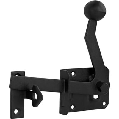 Gedotec Loqueteau de portail acier noir BLACK BOLT 1 pièce verrou de portail avec crochet longueur : 160 mm verrouillage utilisable des deux côtés à visser serrure de porte - Publicité Gedotec Loqueteau de portail acier noir BLACK BOLT 1 pièce verrou de portail avec crochet longueur : 160 mm verrouillage utilisable des deux côtés à visser serrure de porte - Publicité