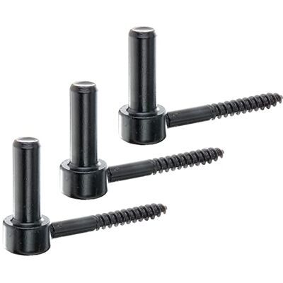 Alberts 306441 Gond à visser crochet en J, avec filetage coupé laquée noire cote axe Ø16 mm longueur 110 mm Set de 3 pièces - Publicité Alberts 306441 Gond à visser crochet en J, avec filetage coupé laquée noire cote axe Ø16 mm longueur 110 mm Set de 3 pièces - Publicité