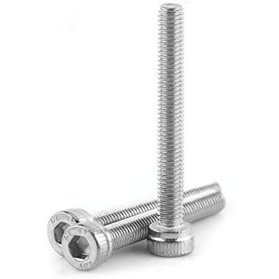 Walfront 100pcs M3x30mm Vis Boulon Hexagonale à Tête Cylindrique en Acier inoxydable 304, M3 x 6/8/10/12/14/16/18/20/22/25 / 30mm(M3*30) - Publicité Walfront 100pcs M3x30mm Vis Boulon Hexagonale à Tête Cylindrique en Acier inoxydable 304, M3 x 6/8/10/12/14/16/18/20/22/25 / 30mm(M3*30) - Publicité
