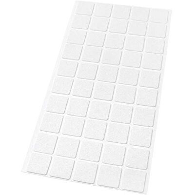 Adsamm ® / 50 x patins en feutre / blancs / 20x20 mm / carré / 1,5 mm d' épaisseur / patins glisseurs auto-adhésifs de qualité optimale de ® - Publicité Adsamm ® / 50 x patins en feutre / blancs / 20x20 mm / carré / 1,5 mm d' épaisseur / patins glisseurs auto-adhésifs de qualité optimale de ® - Publicité