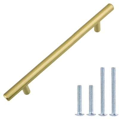 Poignée de porte Amazon Basics - Or champagne - 18,75 cm - Modèle: AB1504-GC-25 - Publicité Poignée de porte Amazon Basics - Or champagne - 18,75 cm - Modèle: AB1504-GC-25 - Publicité